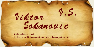 Viktor Sokanović vizit kartica